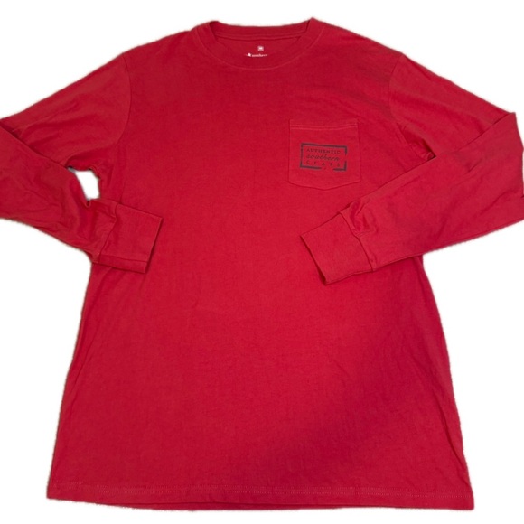Southern Marsh Red Long Sleeve Tee - Picture 2 of 6